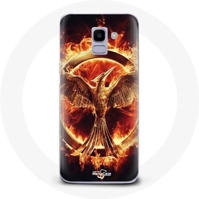 Hoesje voor Samsung Galaxy A6 2018 Hunger Games Movie-logo