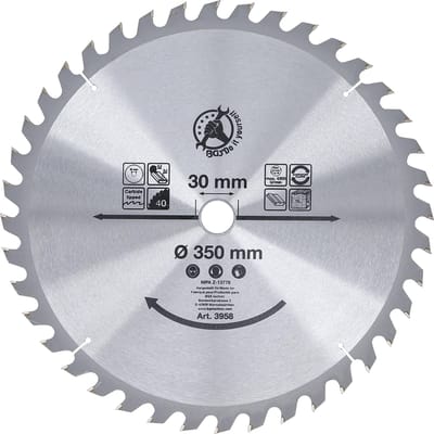 BGS HM cirkelzaagblad Ø 350 x 30 x 3,4 mm 40 tanden