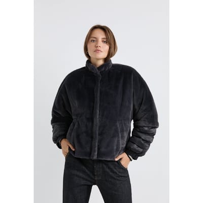 Josephine & Co Adriana Jacket Anthracite Maat: 38 | Faux-Fur Jassen Outlet | Dames | Grijs