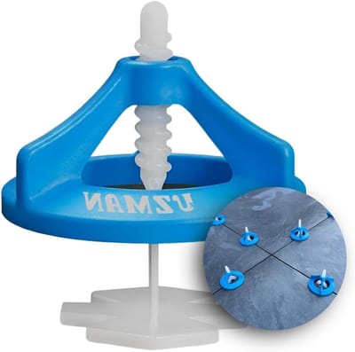 Tegel Nivelleringssysteem - Voegen Kruisjes - Vlakke Tegels Plaatsen - Verstelbare Voegbreedte - 1-3 mm 400 Tabs - Blauw