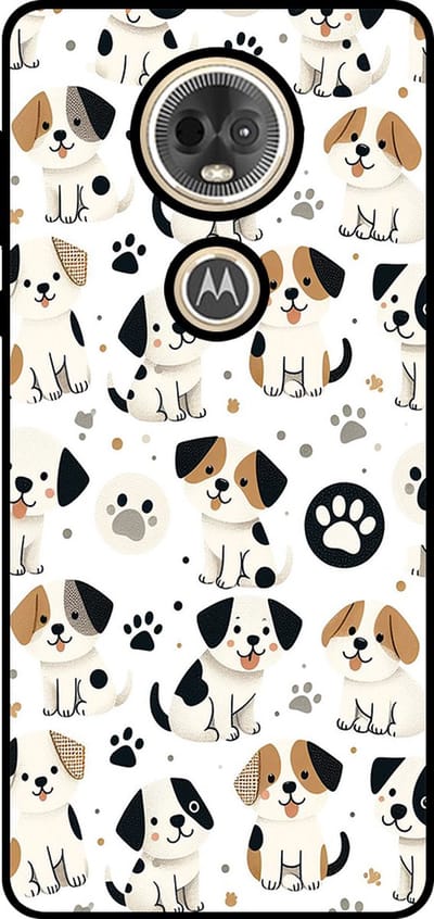 Smartphonica Telefoonhoesje Geschikt voor Motorola Moto E5 Play met honden opdruk - TPU backcover case dog design geschikt voor Motorola Moto E5 Play