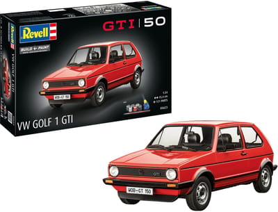 Revell Modelbouwpakket Militaire voertuigen - 05623 50 Years of the VW Golf 1 GTI - Duitse Auto - Geschenkset Plastic - 1:24 - Modelbouw