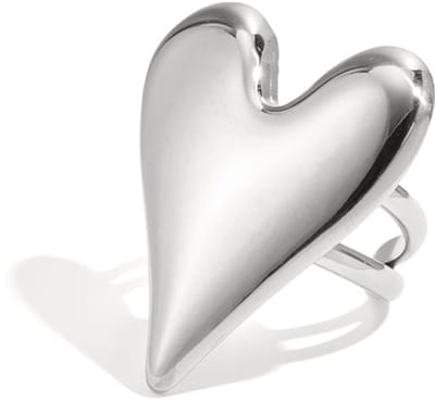Statement ring met groot hart