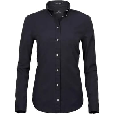 Tee Jays - WomenÂ´s Perfect Oxford Shirt - Black maat XS