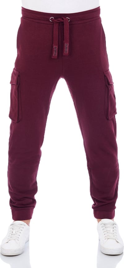 riverso Heren Joggingbroek RIVLoris regular/straight Rood M Volwassenen Sweatpants / Sweatbroek