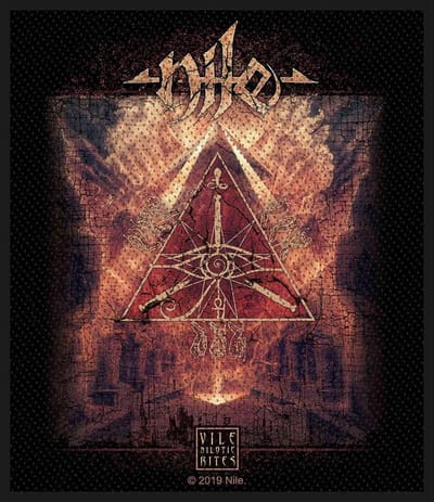 Rock Off Nile Vile Nilotic Rites Patch - Zwart - Officieel gelicentieerd