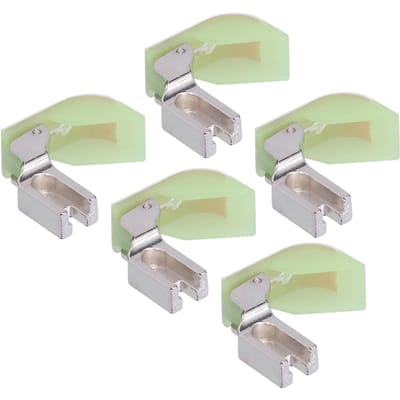 5 Stuks Persvoet Industriële Naaimachine Platte Auto Katoen Roestvrij Staal Plastic Accessoires beige