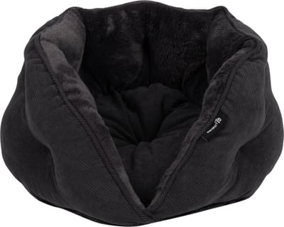 District 70 TUCK - Luxe Retro Kattenmand van Corduroy - Donkergrijs - 50x50x30 cm