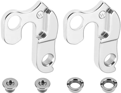 Dailygoods- Derailleur Haak - 2 Sets - Aluminiumlegering - Compatibel met Scott/Aspect - Achterderailleur - Zilver - Inclusief schroeven - Fiets Hanger