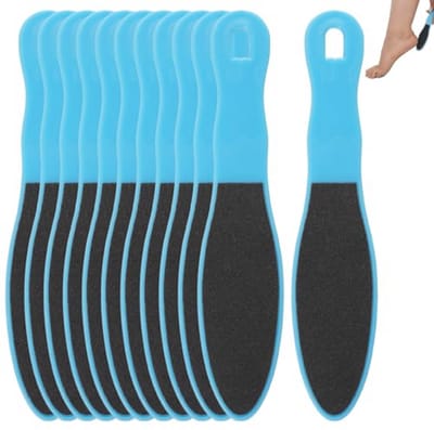 Set van 12 Eeltvijlen voor Voetzorg - 16x3,5 cm Dubbelzijdige Voethuid Scrubber