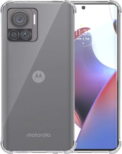 Telefoonhoesje Geschikt voor Motorola Edge 30 Ultra Transparant - Shockproof TPU Siliconen Case met Stootrand Doorzichtig - Smartphonica geschikt voor Motorola Edge 30 Ultra