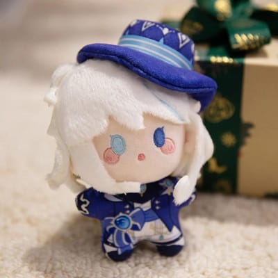 Cartoon Genshin Impact Tas Hanger Knuffelfiguur Wanderer Furina Lyney Lynette Pop Schattige Sleutelhanger Kawaii Pluche Beestjes Cadeaus 12cm