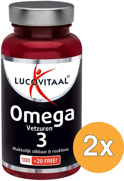 2x Lucovitaal Omega 3 Vetzuren (120 capsules)
