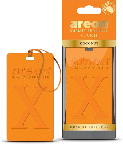 Areon Coconut Silicone Air Freshener – Non-Paper Car Fragrance – Long Lasting Tropical Scent – Auto, Home & Office