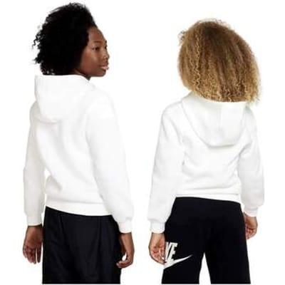 Nike sportswear club fleece hoodie in de kleur ecru.