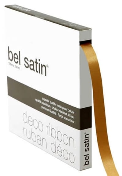 Poly Satijnlint Goud – 15 mm × 100 m – polysatijn