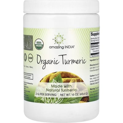 Geweldig India, Biologische Kurkuma, 16 oz (454 gr)