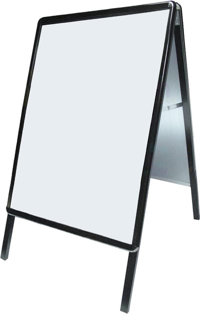 Seco stoepbord - A-frame 32 mm - formaat A1 - zwart - weersbestendig