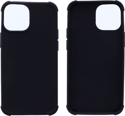 Hoesje Geschikt voor: iPhone 13 Mini Anti Shock Silicone - Zwart - ZT Accessoires