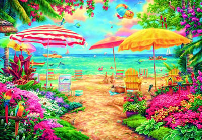 Bluebird Puzzle legpuzzel A Perfect Day at the Beach - 1000 stukjes.