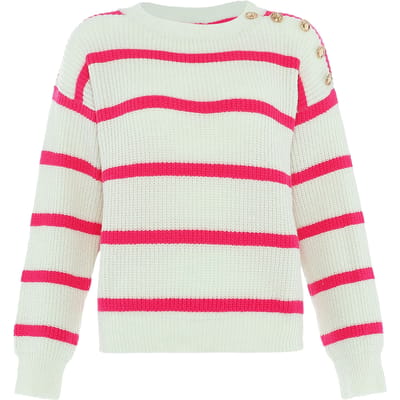 Faina Jumper Dames gebroken wit roze
