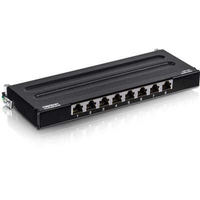 TRENDnet TC-P08C6AS Patchpaneel , 8-poorts Cat.6A afgeschermd voor wandmontage