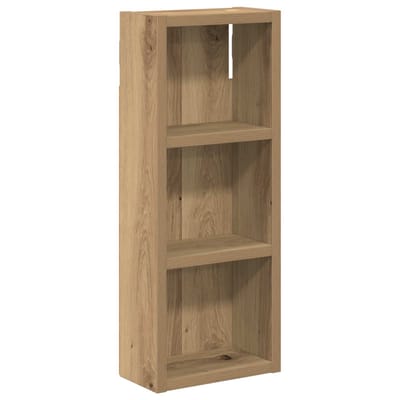 vidaXL - Badkamer - wandkast - Ambachtelijk - Eiken - 20 - x - 10 - x - 50 - cm