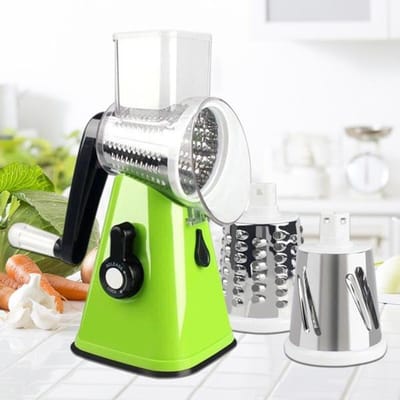 Trancheuse de légumes manuelle Mandoline rotative coupe-légumes et fruits trancheuse déchiqueteuse hachoir à fromage râpe robot culinaire Gadget de cuisine