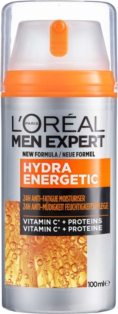 6x L’Oréal Paris Men Expert Hydra Energetic hydraterende dagcrème - geeft de huid een energieboost & bestrijdt tekenen van vermoeidheid - 100 ml