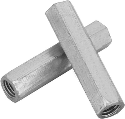 Galvanized Stalen M10 x 60 Lange Zeskantmoeren - 2 Stuks voor Draadverbindingen en Bevestigingen