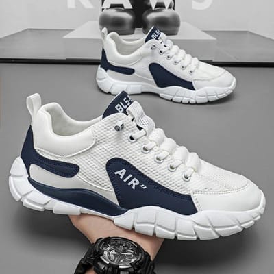 Nieuwe Herfst Heren Sneakers Heren Comfortabele Plateauschoenen Trend Veterschoenen Gevulkaniseerde Schoenen Casual Sneakers Zapatillas 44 white