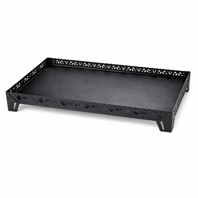 Metalen Vloerbeschermplaat voor Houtkachel - 106 cm x 63 cm x 13 cm