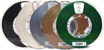 Kexcelled - PLA Combideal - 5 x 500g (2,5kg) - Zwart, Wit, Zilver, Goud, Groen - 1.75mm ZOMERWEER ANNBIEDING!!