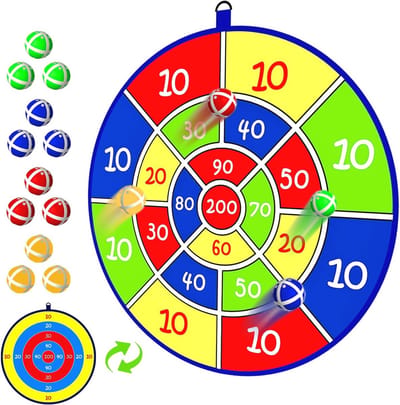 Dartbord met Darts - Ideaal voor Kinderen en Volwassenen - Opvouwbaar en Draagbaar voor Binnen en Buiten