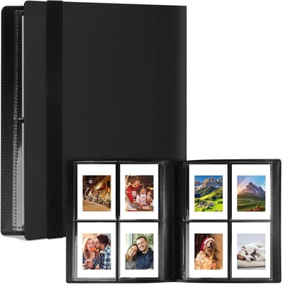 Fotoalbum met 160 pockets, 40 pagina's voor Polaroid, Fujifilm en Kodak foto's - Perfect voor herinneringen en scrapbooking