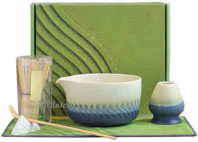 Matcha Set - 7-Delig - Matcha Klopper - Matcha Whisk - Matcha Starterkit - Matcha Kom - Bamboo Whisk - Keramiek - Cadeauset - Japanse Thee Set - Starterkit