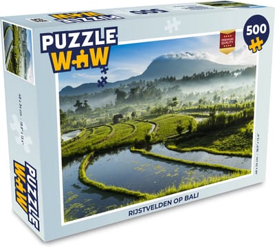 Puzzel Rijstvelden op Bali - Legpuzzel - Puzzel 500 stukjes