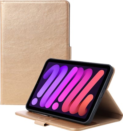 Hoesje geschikt voor iPad Mini 6e generatie 8.3 inch 2021 Hoes Luxe Smart Case Cover Pasjeshouder