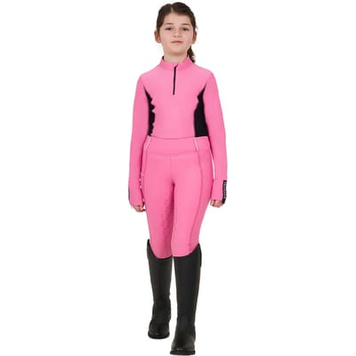 Meisjes wedstrijdpoloshirt met lange mouwen Equestro