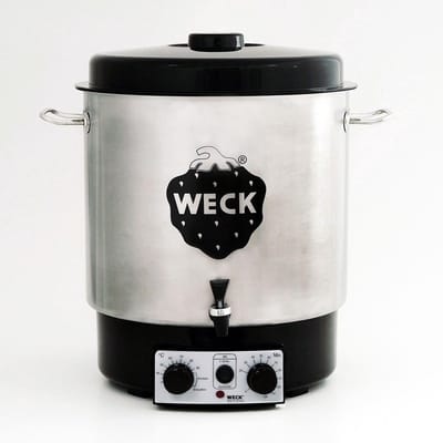 Weck Elektrisch kookvat WAT25A, met kraan, 1800 watt, 30 liter, roestvrij staal