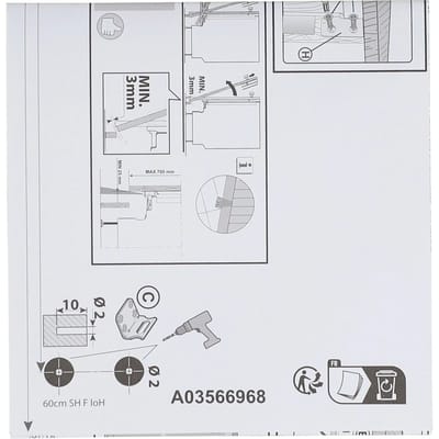 AEG sjabloon, inbouwset, 140035669682