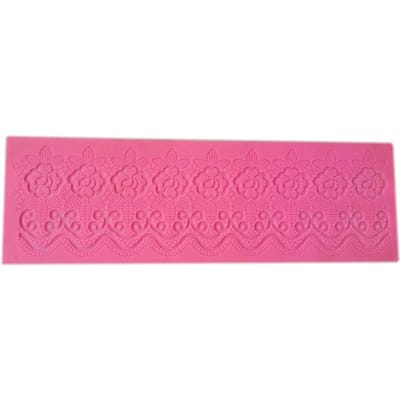 Voedselkwaliteit Siliconen Bakvorm Kersttaart Koekjes Vorm Mat Keukengereedschap pink