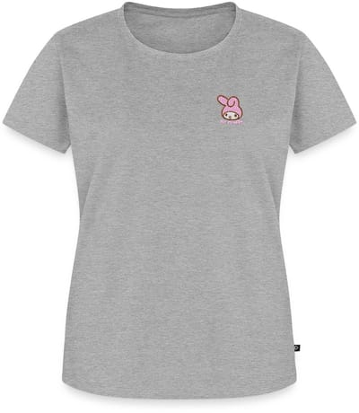 My Melody Geborduurd Portret Premium T Shirt Dames
