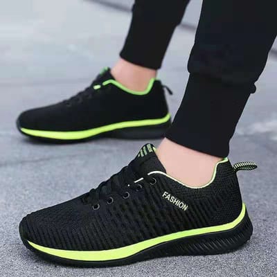 Herenschoenen Veterschoenen Dames Casual Schoenen Lichtgewicht Tenis Wandelsneakers Comfortabel Ademend Unisex Masculino Zapatillas Hombre 48 groen/zwart
