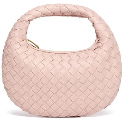Handgedragen Geweven Tas, Trendy Ketting, Schoudertas Crossbodytas, Frisse en Veelzijdige Handtas white