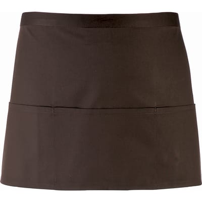 Premier Dames/Dames Kleuren 3 Zakschort / Werkkleding (Pakket van 2) (Bruin)