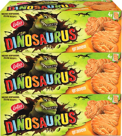Lotus Dinosaurus Original met granen - 175g x 3