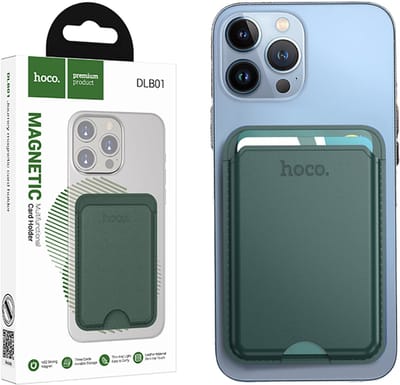 Hoco Portemonnee Pasjeshouder - Groen - Wallet Geschikt voor MagSafe - Magnetische Kaarthouder Geschikt voor iPhone 17/16/15/14/13/12/Air/Plus/Pro/Pro Max