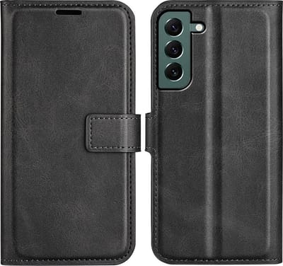 Coverup Hoesje - Geschikt voor Samsung Galaxy S23 Plus Hoesje - Coverup Deluxe Book Case - Zwart