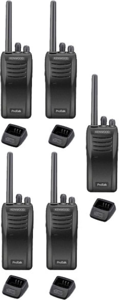 Set van 5 stuks Kenwood TK-3501 PMR446 met tafelladers